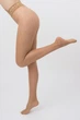 Класичні колготки з силіконовим поясом Giulia IMPRESSO 20 (2) Beige-daino тілесні капронові колготи - зображення 2