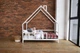 Детская кровать домик Монтессори Busy Wood на ножках Модель 15 160х90 см Белый - изображение 1