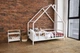 Детская кровать домик Монтессори Busy Wood на ножках Модель 15 160х90 см Белый - изображение 7