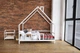 Детская кровать домик Монтессори Busy Wood на ножках Модель 15 160х90 см Белый - изображение 8