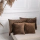 Подушка декоративная "VELOUR" Коричневая, 40x40 - изображение 7