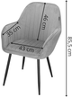 Krzesło Springos HF0028 Szare (5907719475639) - obraz 12