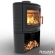 Чавунна піч камін Ravan Deluxe 14 кВт на дровах - зображення 13