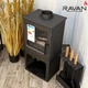 Чугунная печь камин Ravan Magic 10 кВт на дровах - изображение 11