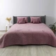 Покривало півтораспальне 150×210 ТЕП VELOUR рожеве Mesa Rose, ромб круглий, велюр, стьобане - зображення 2