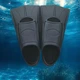 Ласты для бассейна Profi М (р-р 36-38) тренировочные с закрытой пяткой (галошей) силиконовые чёрные - изображение 5