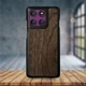 Кожаная накладка Stenk WoodBacker для Motorola Edge 60 Pro Чёрный (79350) - изображение 1
