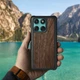 Шкіряна накладка Stenk WoodBacker для Motorola Edge 60 Fusion Чорний (79746) - зображення 3