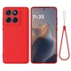 Чехол - накладка Silicone Cover Full для Motorola Edge 60 Pro red - изображение 1