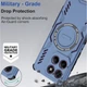 Чохол - накладка Omeve Armor Cooling with Ring для Motorola Edge 60 Fusion з магнітним кільцем blue - зображення 2