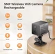 Мини wifi камера для видеонаблюдения Besder MG5-5MP Full HD 1080P (2400mAh, 128Gb) Full HD - изображение 3