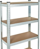 Стелаж металевий ModernHome by Multistore G9030A 180 x 90 x 30 см Срібний (5905817006656) - зображення 7