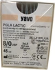 Нить хирургическая рассасывающаяся стерильная YAVO Poland PGLA LACTIC Полифиламентная USP 8/0 45 см 2xLZ 6,4 мм 3/8 круга 12 шт (5901748156972) - изображение 1