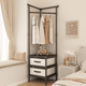Стійка вішалка кутова для одягу та взуття GTM Loft Mini Organizer сталева підлогова з трьома полицями для взуття стійка для речей стелаж 180*45*45 см Black - зображення 5