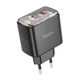 Мережевий зарядний пристрій Hoco CS43A, 2 Type-C, PD 45W, black - зображення 3