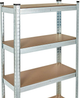 Стелаж металевий ModernHome by Multistore G9040A 180 x 90 x 40 см Срібний (5905817006687) - зображення 6