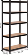 Стелаж металевий ModernHome by Multistore G9030B 180 x 90 x 30 см Чорний (5905817006663) - зображення 11