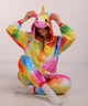 Женская кигуруми пижама взрослая и подростковая Kigurumi Единорог Радужный на молнии L 165-175 см. (1004) - изображение 8