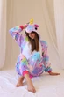Женская кигуруми пижама взрослая и подростковая Kigurumi Единорог Звездный Фиолетовый L 165-175 см (1002) - изображение 5