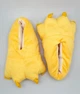 Капці з кігтями кігурумі Kigurumi жіночі домашні тапочки лапи жовті плюшеві текстильні 34-38 (3043) - зображення 3