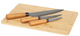  Zestaw deska do krojenia Kinvara + noży 35 x 1.5 x 25 cm 94251 (8430852909435) - obraz 3