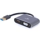 Адаптер Cablexpert USB - HDMI + VGA (M/F), 0.15 м, Black (A-USB3-HDMIVGA-01) Чорний 36701 - изображение 3