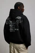 Худи H&M Met Print - Loose Fit Black 1262288001 M - изображение 2