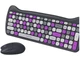 Комплект (клавіатура, миша) Canyon HSET-W6 Kitty Edition Violet (CNS-HSETW6VT) - изображение 5