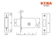 Замок додатковий врізний SIBA 10156/F 3KEY (10156/F 3KEY) - зображення 2