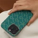 Чехол для смартфона Pitaka Tactile Woven Case Monogram для Apple iPhone 16 Pro Green/Gold (KI1601PTK) - изображение 9