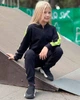 Спортивний костюм для дівчинки (бомбер та джогери) з лампасами Носи своє 116 Синій (p-10012-106369) - изображение 9
