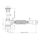 Сифон для раковини Agua TB07 1 1/4''х40/50 мм з різьбовим випуском - изображение 2