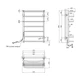 Полотенцесушитель электрический Kroner KRP Stern EL800x500-7 - изображение 6