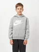 Подростковое теплое худи на флисе для мальчика Nike FD2988-063 L 147-158 см Dark Grey Heather/White (196606977683) - изображение 1