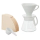 Набор для приготовления кофе Hario V60 02 керамика сервер фильтры XVDD-3012W - изображение 1