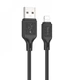 Кабель HOCO X90 Cool silicone charging data cable for iP Black (6931474788405) - изображение 1