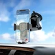 Автотримач для телефона HOCO CA104 vertical and horizontal telescopic gravity vehicle holder Black Metal Gray (6931474766236) - изображение 7