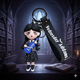 Брелок Венздей Аддамс Wednesday Addams с виолончелью фигурка игрушка для ключей, рюкзака, сумки 8 см - изображение 1