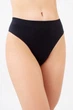 Трусы бразилиана женские бесшовные в рубчик Giulia BRASILIAN BRIEFS RIB L/XL Black, женские бесшовные в рубчик - изображение 2