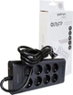 Мережевий фільтр-подовжувач Patron Power 8 розеток + 4 х USB 3 м 16 А 250 В Чорний (SP-1683-USB) - зображення 3
