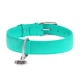 Кожаный ошейник для собак WAUDOG Glamour с QR паспортом без украшений XL Ш 35 мм 46-60 см Mint (332213) - изображение 2