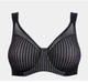 Бюстгальтер Berlei Beauty Stripe 541 мінімайзер на великі груди 85D Black Grey (5053014817565) - изображение 4