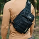 Сумка слинг через плечо Tribe Sling Pack на 6,5 л (Black) - изображение 12
