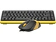 Комплект (клавіатура + миша) A4Tech Fstyler F1110 Bumblebee - изображение 1