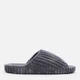 Женские домашние тапочки утепленные меховые с открытым носком FX shoes Лотос 7606 38 24.5 см Серые (2820000022745) - изображение 1