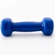 Гантель металлическая с виниловым покрытием 0.5 кг 2 шт Feel Fit Синий - изображение 6