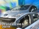 Дефлекторы окон ветровики Peugeot 308 5D 07-14 вставные 4шт Heko Пежо 308 АМ0033797 - изображение 1