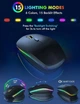 Беспроводная клавиатура и мышь JOMAA RGB-подсветка - изображение 3