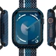 Захисний бампер Pitaka Air Case для Apple Watch 9/8/7 45mm Black/Blue (KW2301A) - зображення 5