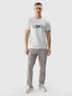 Футболка бавовняна довга чоловіча 4F 4FSSS24TTSHM2505-10S 2XL Біла (5905700515494) - зображення 3